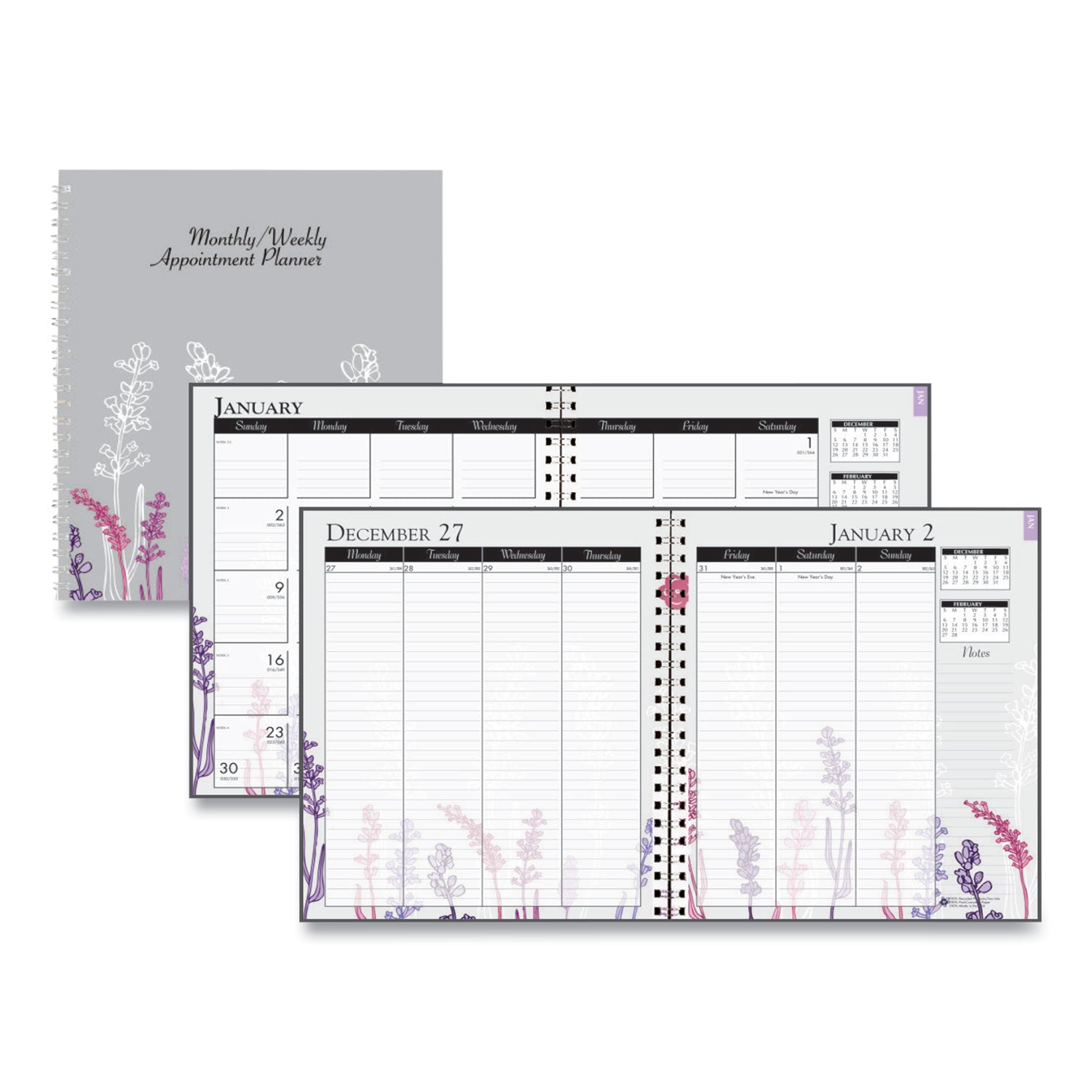 house-of-doolittle-recycled-wild-flower-weekly-monthly-planner-num-hod295674_1